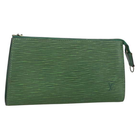 LOUIS VUITTON Epi Pochette Accessoires ¥ Pouch Green M52984 LV Auth BA11600