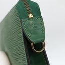 LOUIS VUITTON Epi Pochette Accessoires ¥ Pouch Green M52984 LV Auth BA11600-8