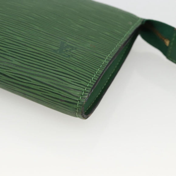 LOUIS VUITTON Epi Pochette Accessoires ¥ Pouch Green M52984 LV Auth BA11600