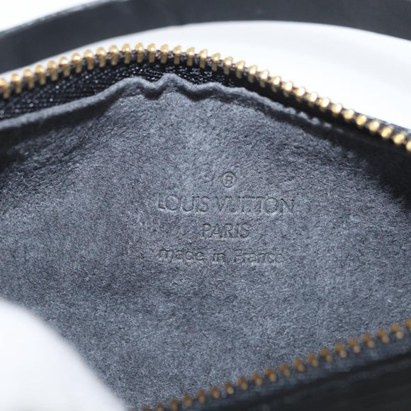 LOUIS VUITTON Epi Soufflot Pouch Pouch Black LV Auth BA11601