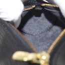 LOUIS VUITTON Epi Soufflot Pouch Pouch Black LV Auth BA11601-19