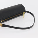 LOUIS VUITTON Epi Soufflot Pouch Pouch Black LV Auth BA11601-7