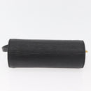 LOUIS VUITTON Epi Soufflot Pouch Pouch Black LV Auth BA11601-5