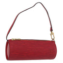 LOUIS VUITTON Epi Soufflot Pouch Accessory Pouch Red LV Auth BA11602-1