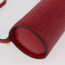LOUIS VUITTON Epi Soufflot Pouch Accessory Pouch Red LV Auth BA11602-14