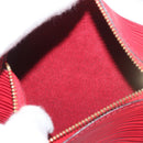 LOUIS VUITTON Epi Soufflot Pouch Accessory Pouch Red LV Auth BA11602-11