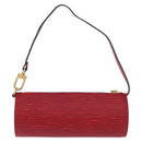 LOUIS VUITTON Epi Soufflot Pouch Accessory Pouch Red LV Auth BA11602-2
