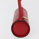 LOUIS VUITTON Epi Soufflot Pouch Accessory Pouch Red LV Auth BA11602-4