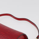 LOUIS VUITTON Epi Soufflot Pouch Accessory Pouch Red LV Auth BA11602-8