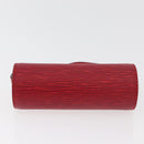 LOUIS VUITTON Epi Soufflot Pouch Accessory Pouch Red LV Auth BA11602-5