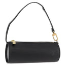 LOUIS VUITTON Epi Soufflot Pouch Pouch Black LV Auth BA11603-1
