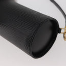 LOUIS VUITTON Epi Soufflot Pouch Pouch Black LV Auth BA11603-14