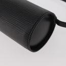 LOUIS VUITTON Epi Soufflot Pouch Pouch Black LV Auth BA11603-16
