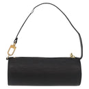 LOUIS VUITTON Epi Soufflot Pouch Pouch Black LV Auth BA11603-2
