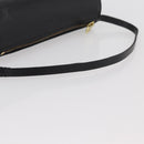 LOUIS VUITTON Epi Soufflot Pouch Pouch Black LV Auth BA11603-7