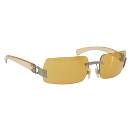 CHANEL Sunglasses plastic Brown CC Auth BA11608