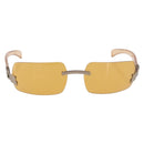 CHANEL Zonnebril plastic Bruin CC Auth BA11608-13