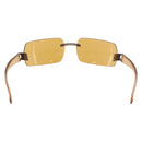 CHANEL Zonnebril plastic Bruin CC Auth BA11608-2