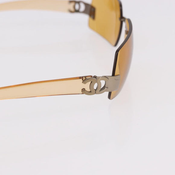 CHANEL Zonnebril plastic Bruin CC Auth BA11608