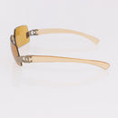 CHANEL Zonnebril plastic Bruin CC Auth BA11608-8