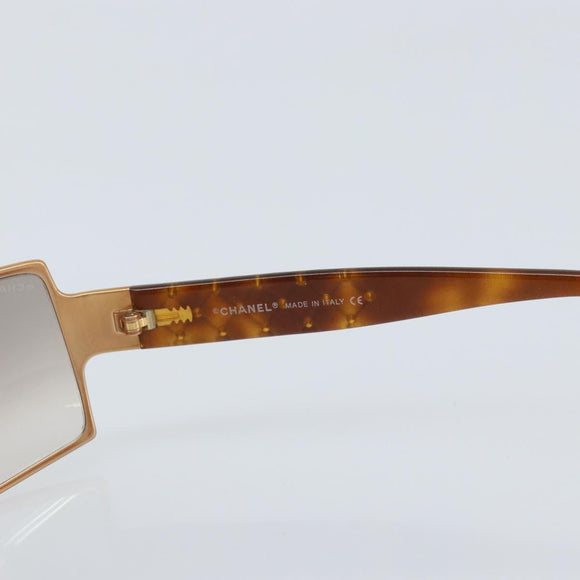 CHANEL Sunglasses plastic Brown CC Auth BA11609