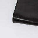 BALLY Shoulder Bag Leather Dark Brown Gold Auth BA1161-12