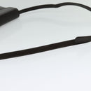 BALLY Shoulder Bag Leather Dark Brown Gold Auth BA1161-7