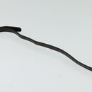 BALLY Shoulder Bag Leather Dark Brown Gold Auth BA1161-8