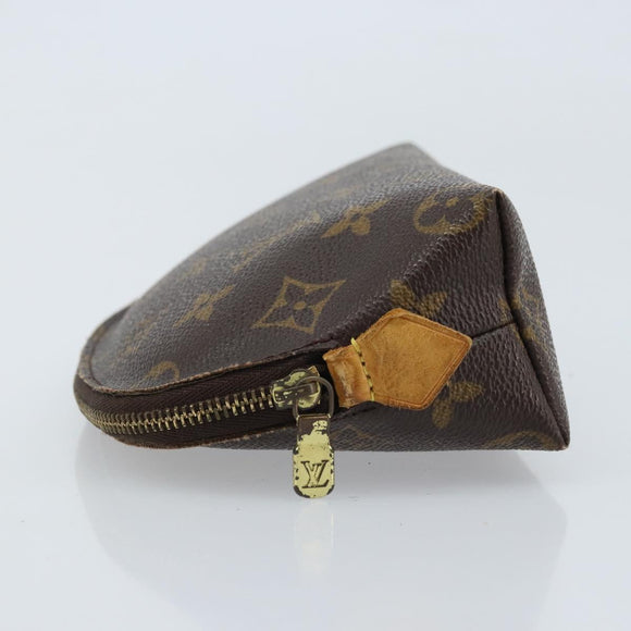 LOUIS VUITTON Monogram Pochette Cosmetic PM Pouch M43998 LV Auth BA11615