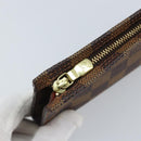 LOUIS VUITTON Damier Ebene Marais Pouch LV Auth BA11616-8