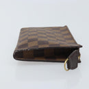 LOUIS VUITTON Damier Ebene Marais Pouch LV Auth BA11616-3