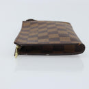 LOUIS VUITTON Damier Ebene Marais Pouch LV Auth BA11616-4