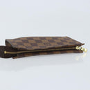 LOUIS VUITTON Damier Ebene Marais Pouch LV Auth BA11616-5