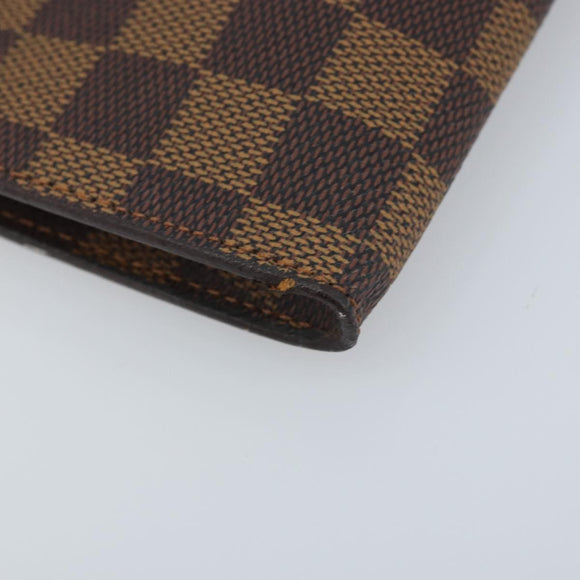 LOUIS VUITTON Damier Ebene Marais Pouch LV Auth BA11616