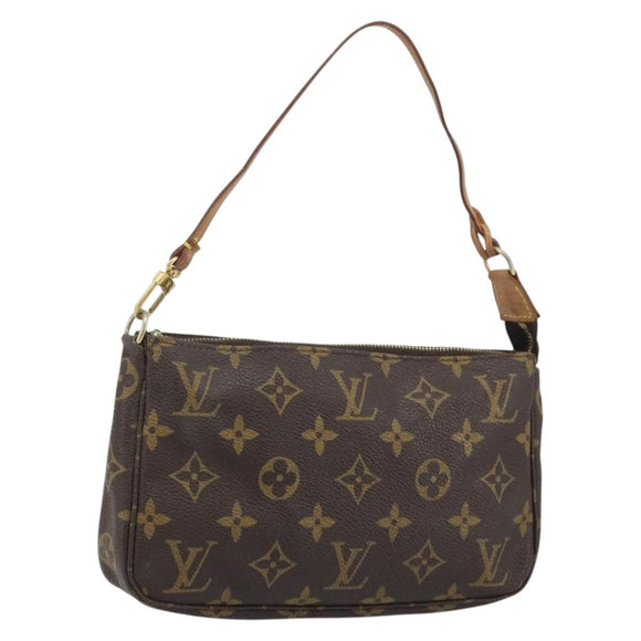 LOUIS VUITTON Monogram Pochette Accessoires Pouch M51980 LV Auth BA11619