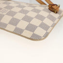 LOUIS VUITTON Damier Azur Neverfull PM Pouch Accessory Pouch LV Auth BA11621-12