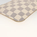 LOUIS VUITTON Damier Azur Neverfull PM Pouch Accessory Pouch LV Auth BA11621-13