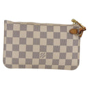 LOUIS VUITTON Damier Azur Neverfull PM Pouch Accessory Pouch LV Auth BA11621-3