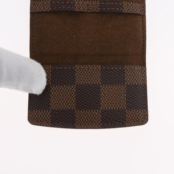 LOUIS VUITTON Damier Ebene Buton De Manchette Cuffs LV Auth BA11622