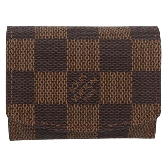 LOUIS VUITTON Damier Ebene Buton De Manchette Cuffs LV Auth BA11622