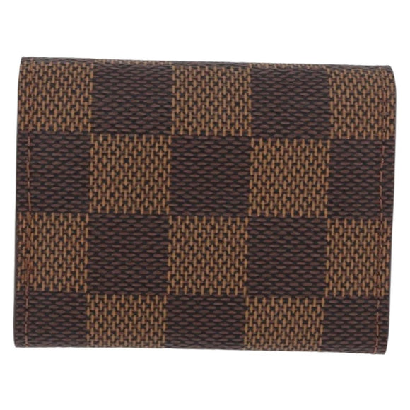 LOUIS VUITTON Damier Ebene Buton De Manchette Cuffs LV Auth BA11622