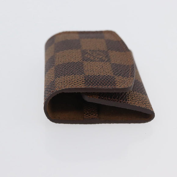 LOUIS VUITTON Damier Ebene Buton De Manchette Cuffs LV Auth BA11622