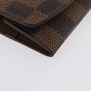 LOUIS VUITTON Damier Ebene Buton De Manchette Cuffs LV Auth BA11622-7