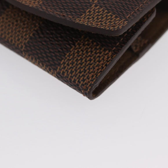 LOUIS VUITTON Damier Ebene Buton De Manchette Cuffs LV Auth BA11622