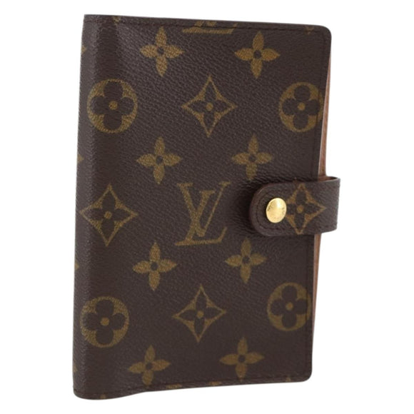 LOUIS VUITTON Monogram Agenda PM Day Planner Cover R20005 LV Auth BA11626