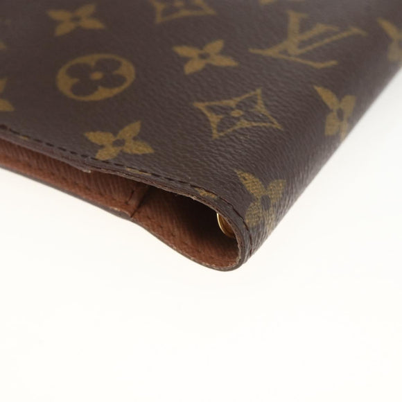 LOUIS VUITTON Monogram Agenda PM Day Planner Cover R20005 LV Auth BA11626