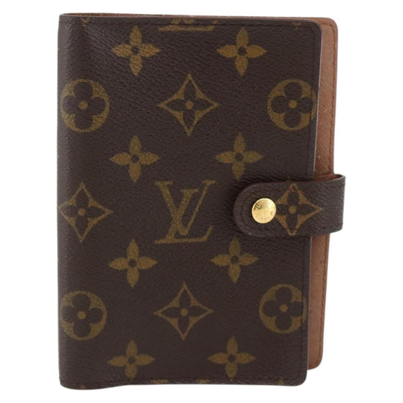 LOUIS VUITTON Monogram Agenda PM Day Planner Cover R20005 LV Auth BA11626