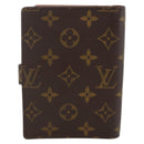 LOUIS VUITTON Monogram Agenda PM Day Planner Cover R20005 LV Auth BA11626-2