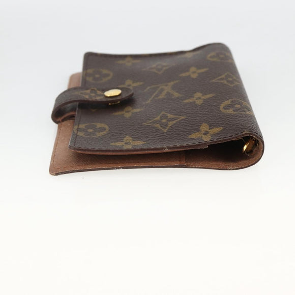 LOUIS VUITTON Monogram Agenda PM Day Planner Cover R20005 LV Auth BA11626