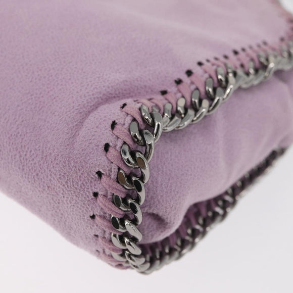 Stella MacCartney Falabella Shoulder Bag polyester Pink Silver Auth BA11627